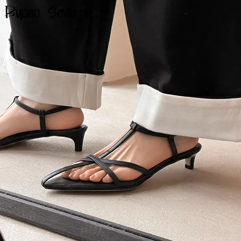 

Роскошный дизайн, женские босоножки на высоком каблуке из натуральной кожи с острым носком и перекрестной завязкой, однотонная модная пикантная обувь в стиле вестерн с ремешком на щиколотке