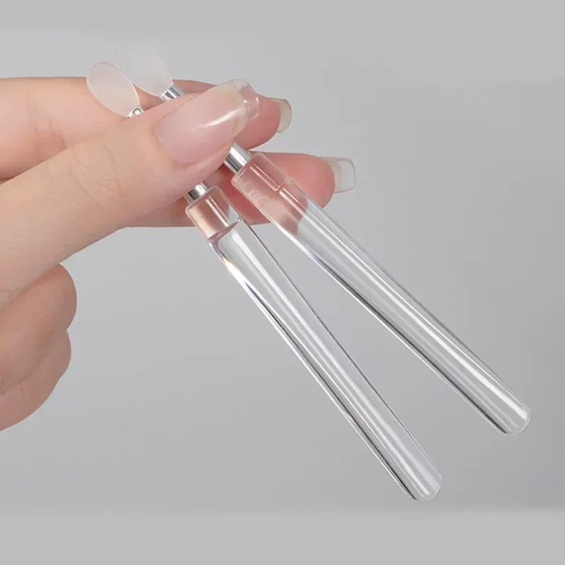 Nail Arts Silicone Applicator Sticks Reusable Chro Glitter Applying Manicure Tool New Easy-Daub Pigment Silicone Nail Brush
