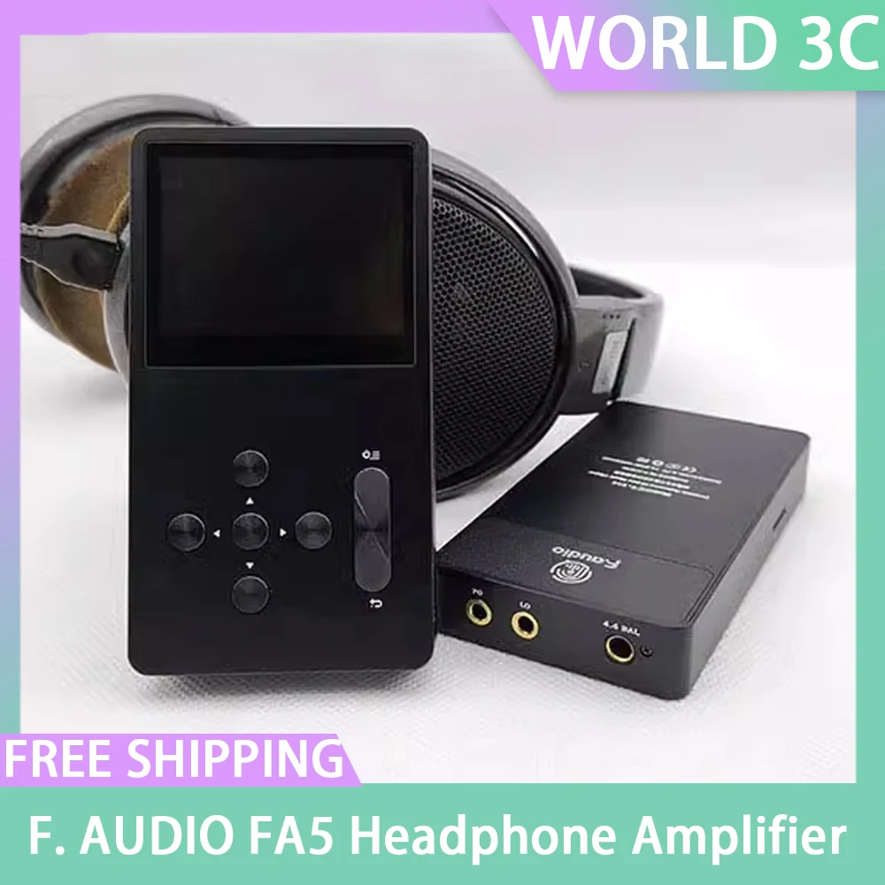 F. AUDIO FA5 Headphone Amplifier HIFI DSD Bluetooth Portable Music Player USB ES9039PRO DAC Audio Decoder Dongle 3.5+4.4m Custom