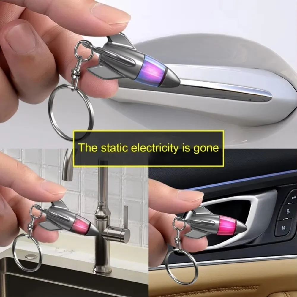 Durable Portable Anti-Static Keychain Discharge Universal Static Eliminator ABS Plastic Human Body Static Eliminator Winter