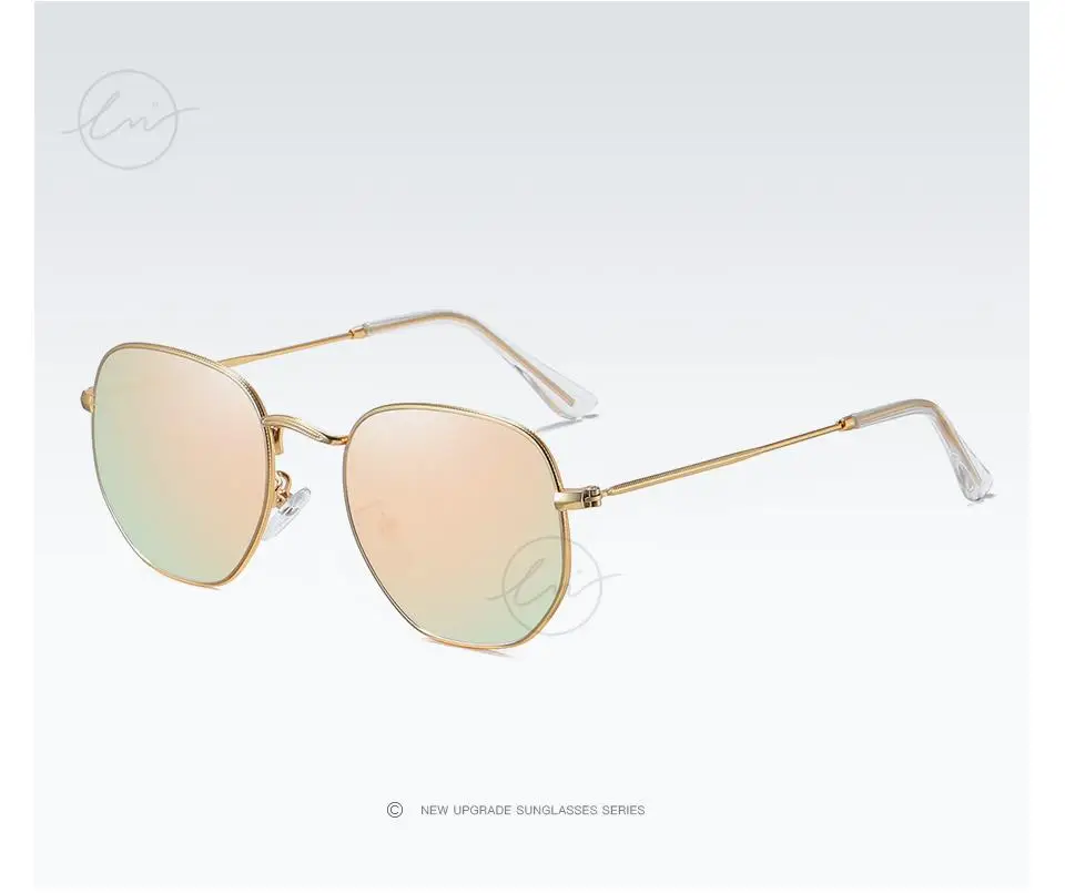 LM Neue Mode Frauen Hexagon Sonnenbrille Männer Retro Polarisierte Fahren Beschichtung Spiegel Sonnenbrille Goggle UV400 Brillen gafas de sol – Detail 15