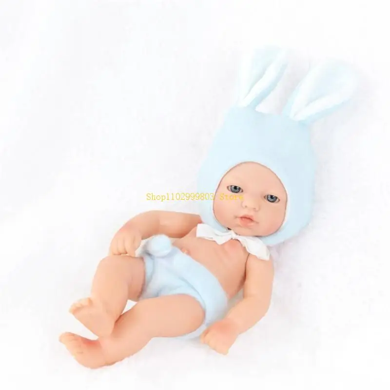 Reborns réalistes Small Baby Doll Life Like Infant Doll Educational Toy 18cm J0mf