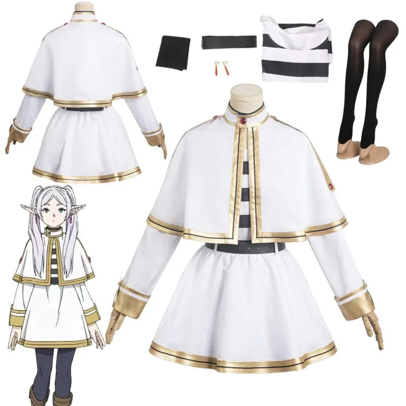 

Sousou Of Frieren Cosplay Frieren Fantasy Costume Coat Shirts Outfits Girls Women Adult Halloween Carnival Party Disguise Suit