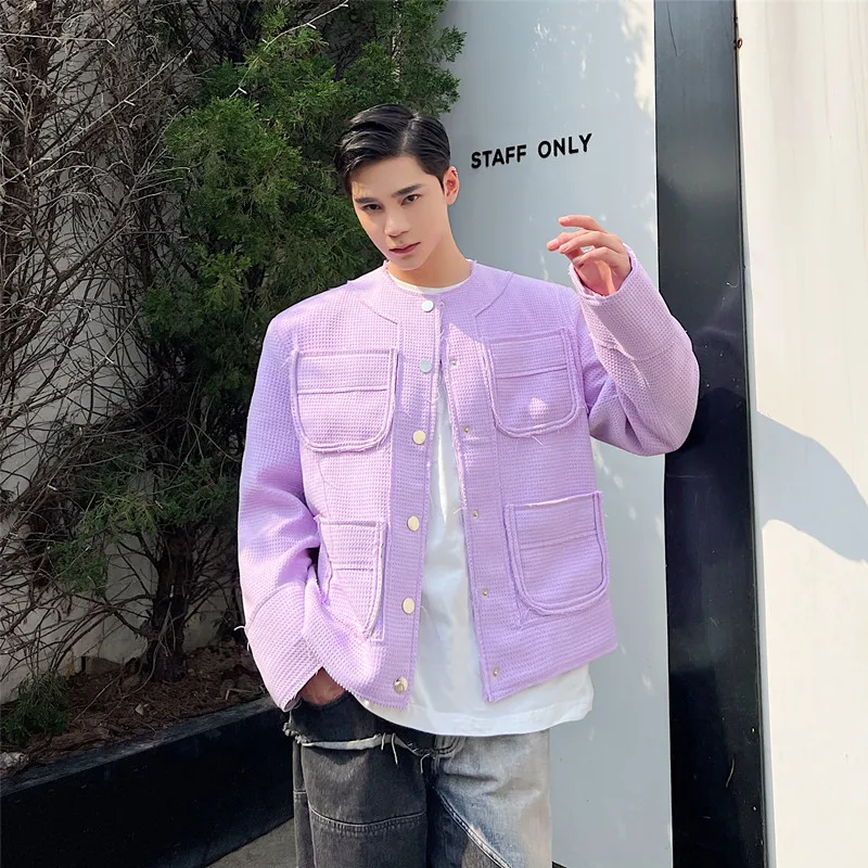 

Весенняя новинка: Мужской костюм-жакет в корейском стиле, цвет фиолетовый таро, с эффектом утонченности, трендовый, класса люкс...