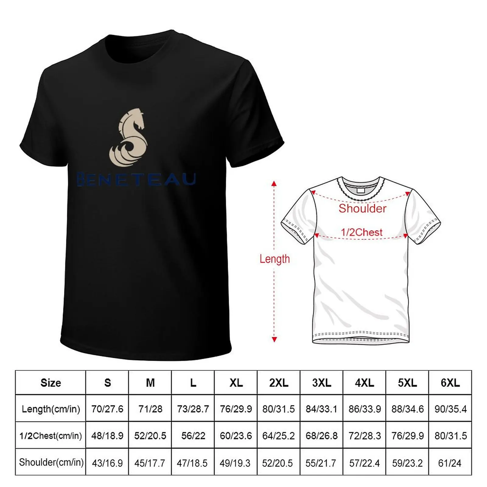 Beneteau Yachts Logo Fishing T-Shirt Standard Fit Solid Tee Shirt