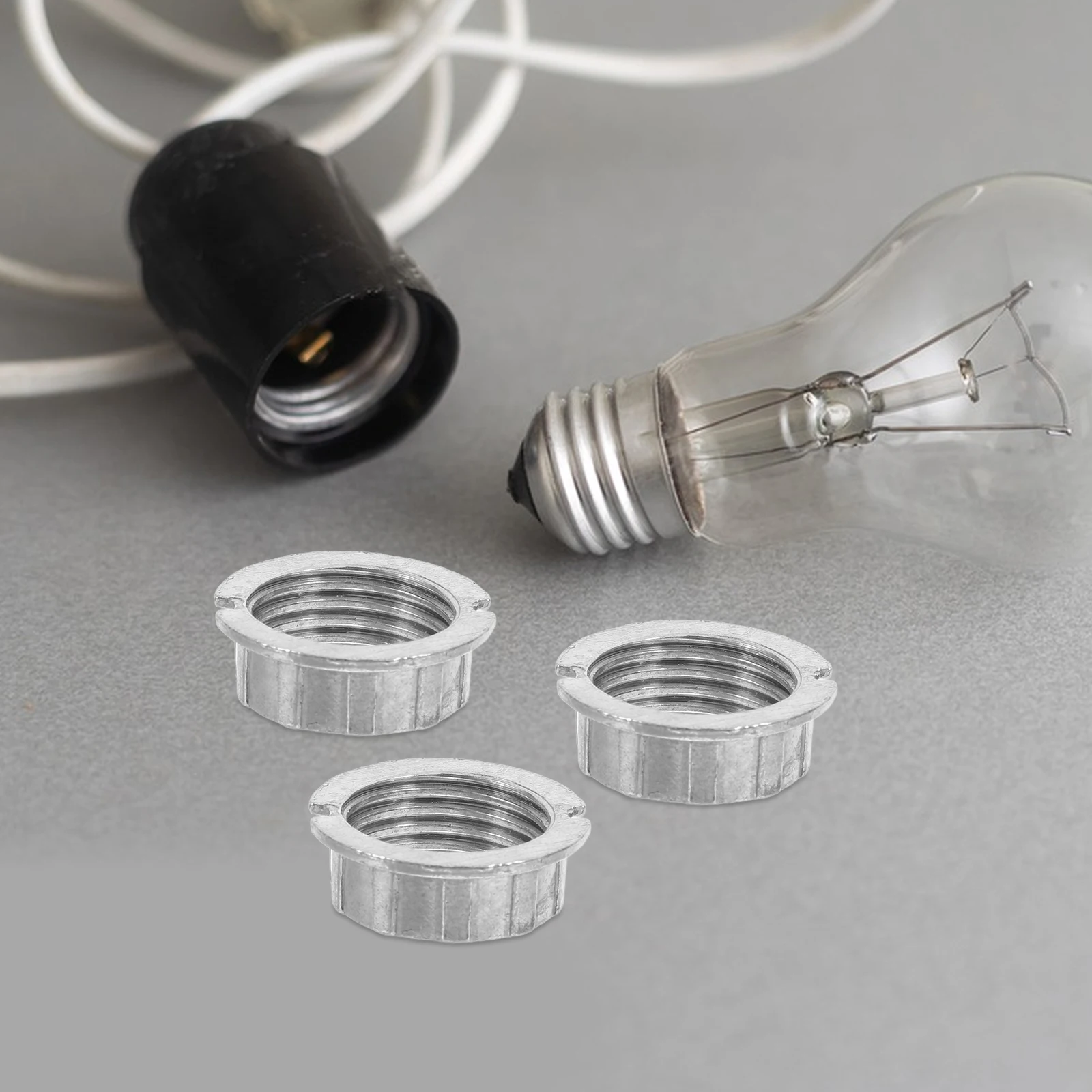 

6 Pcs Ring Outer of Lamp Holder Globe Adaptor Floor Lamps Parts Ceramics Buckle Bulb
