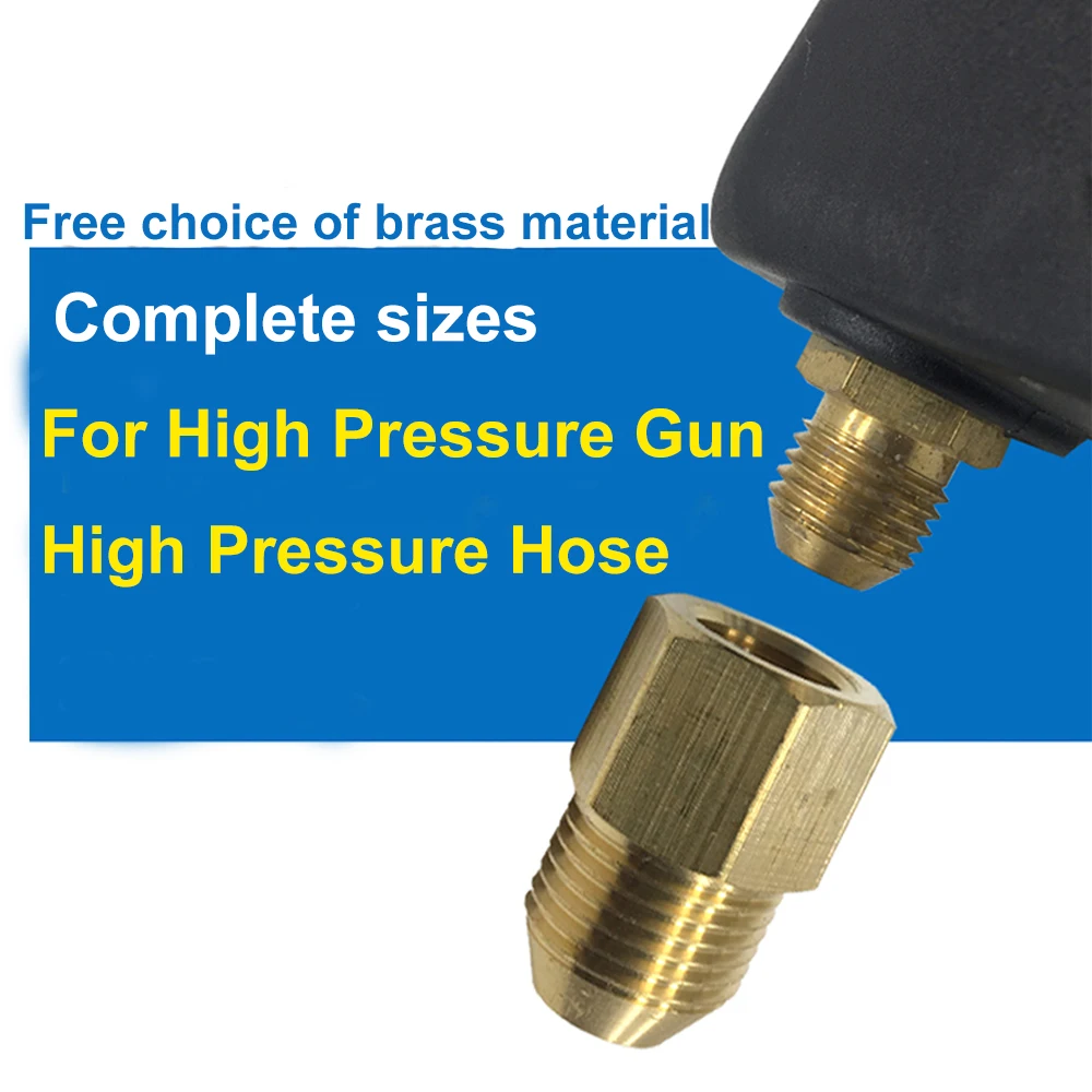 Imagem -03 - Roscas Internas e Externas Adaptador Macho Fêmea para Lavadora de Alta Pressão Conector Mútuo de Arma e Mangueira M14 M18 M22