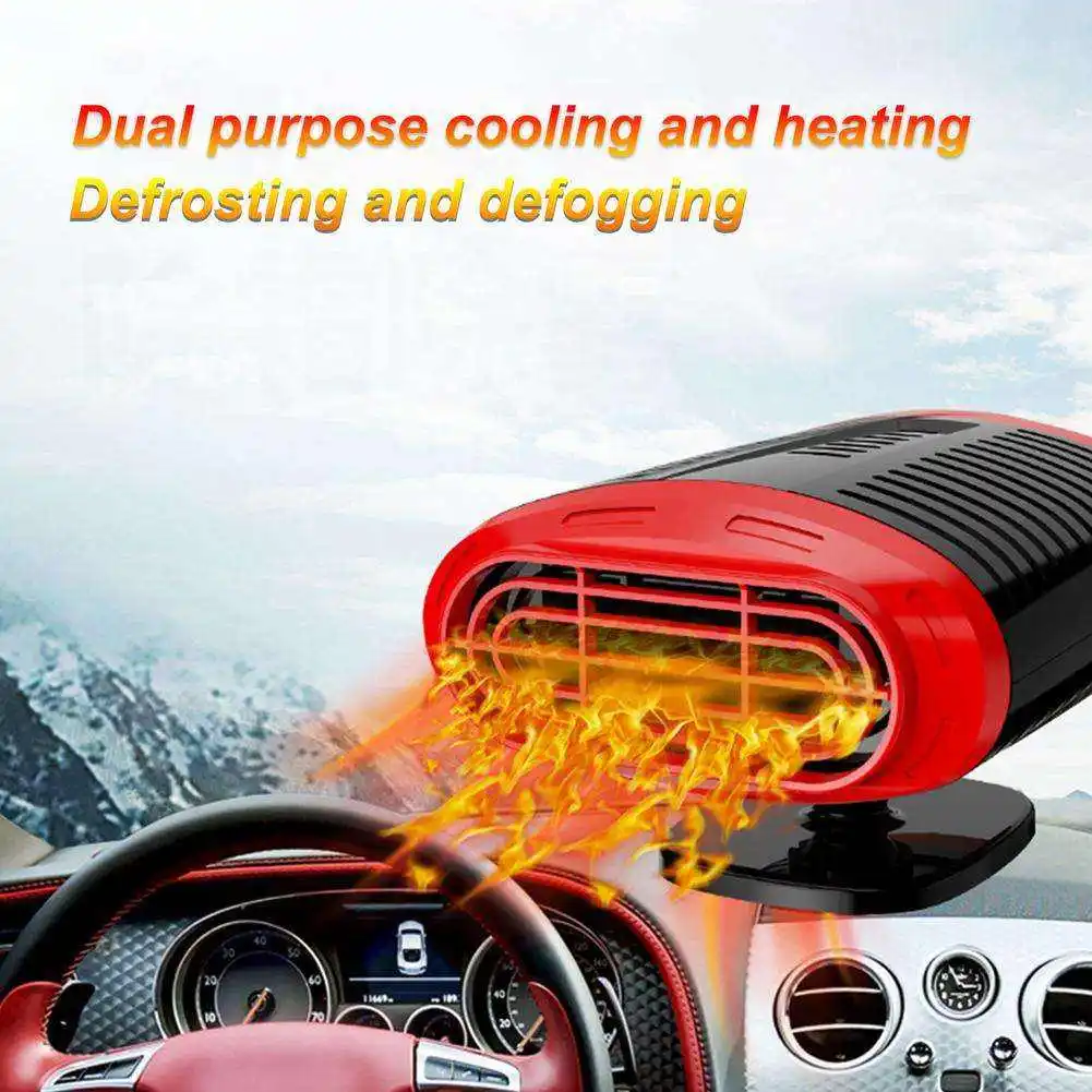 Car Anti Fog Heater 12V 150W 2 In 1 Heating Fan Windshield Defroster Defogger Low Power Rapid Cooling And Warming System