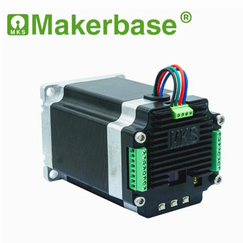 

Makebase MKS SERVO57D NEMA23 шаговый двигатель с замкнутым контуром, драйвер 3D-принтера с ЧПУ для Gen_L FOC, тихий и эффективный