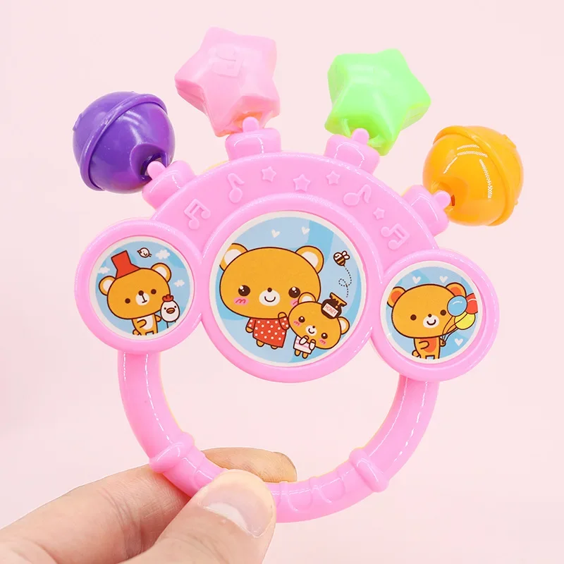 Kinder Cartoon Baby Spielzeug Hand Schütteln Knackige Klingeln Glocke kinder Frühe Bildung Hören Praxis Spielzeug 0-12 Monate kleinkind Spielzeug