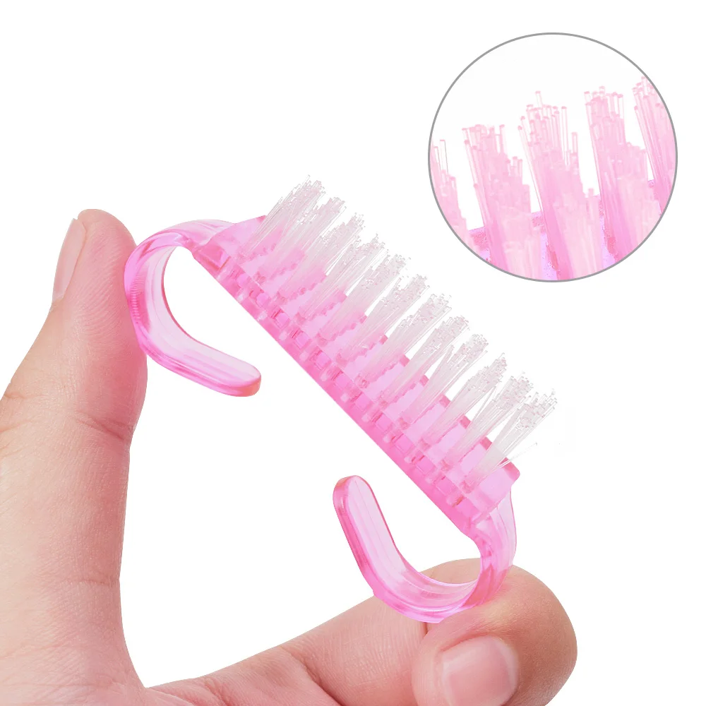 

10 Pieces Nail Cleaning Clean Brush Hot sales Tool File Manicure Pedicure Soft Remove Dust Small Angle Clear Tools Sets 6 Colors