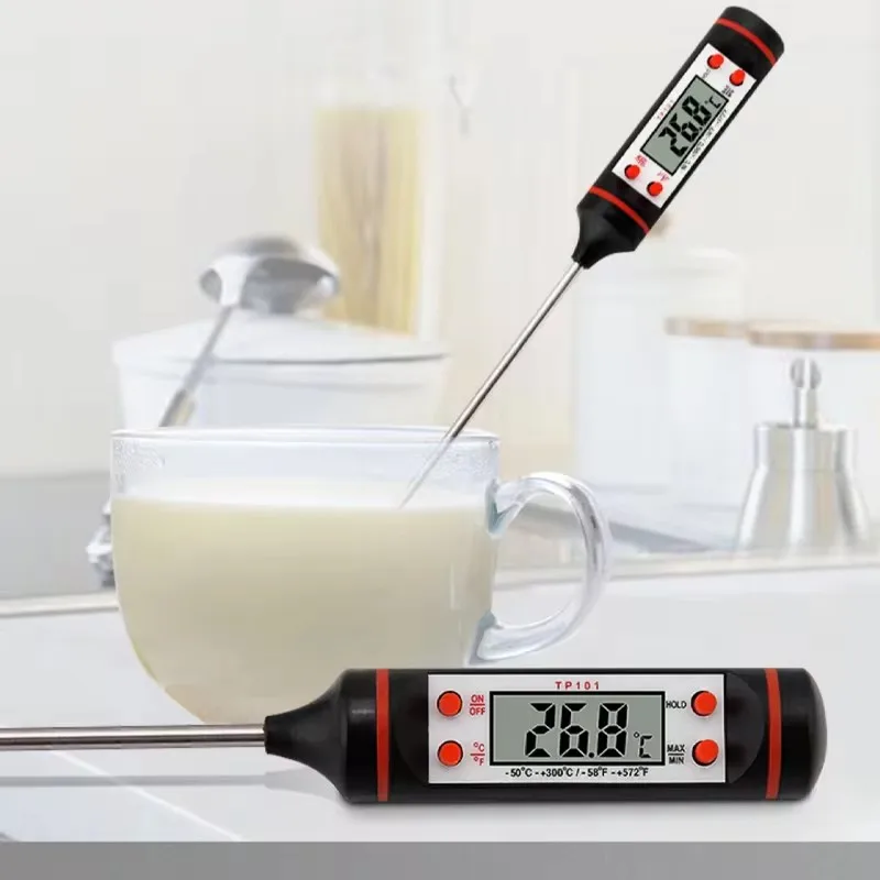 Home Kitchen Cooking Food Temperature Gauge Digital Meat Temperature Gauge Barbecue Electronic Oil Temperature Gauge