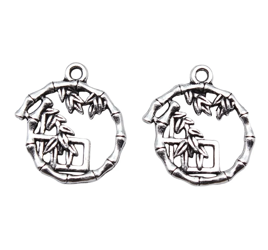 

30pcs 17x18mm Zinc alloy metal tibetan silver plated charm T0793 for jewelry making