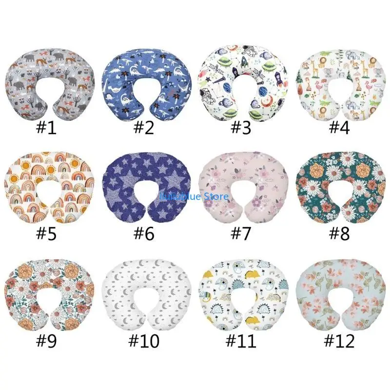 

Baby Nursing Pillow Cover Detachable Nursing Pillow Sleeve Breathable for Mom 62CF