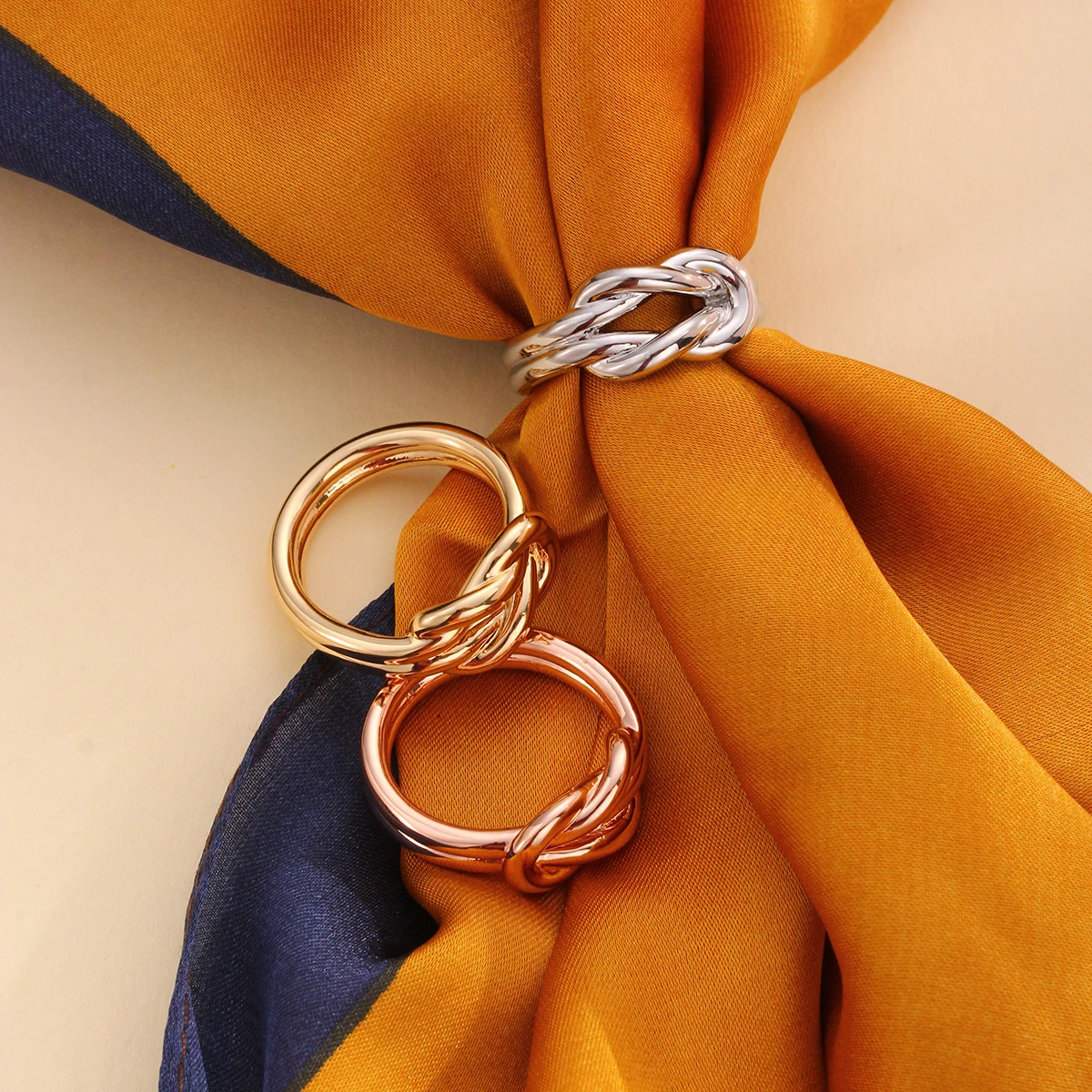 Scarf ring buckle simple fashion lady accessories ring ring without decorations