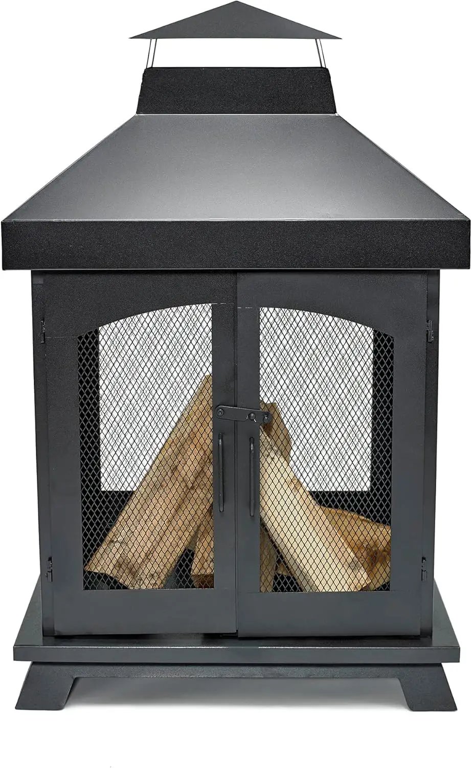 Wood Burning Outdoor Fire House [Black]