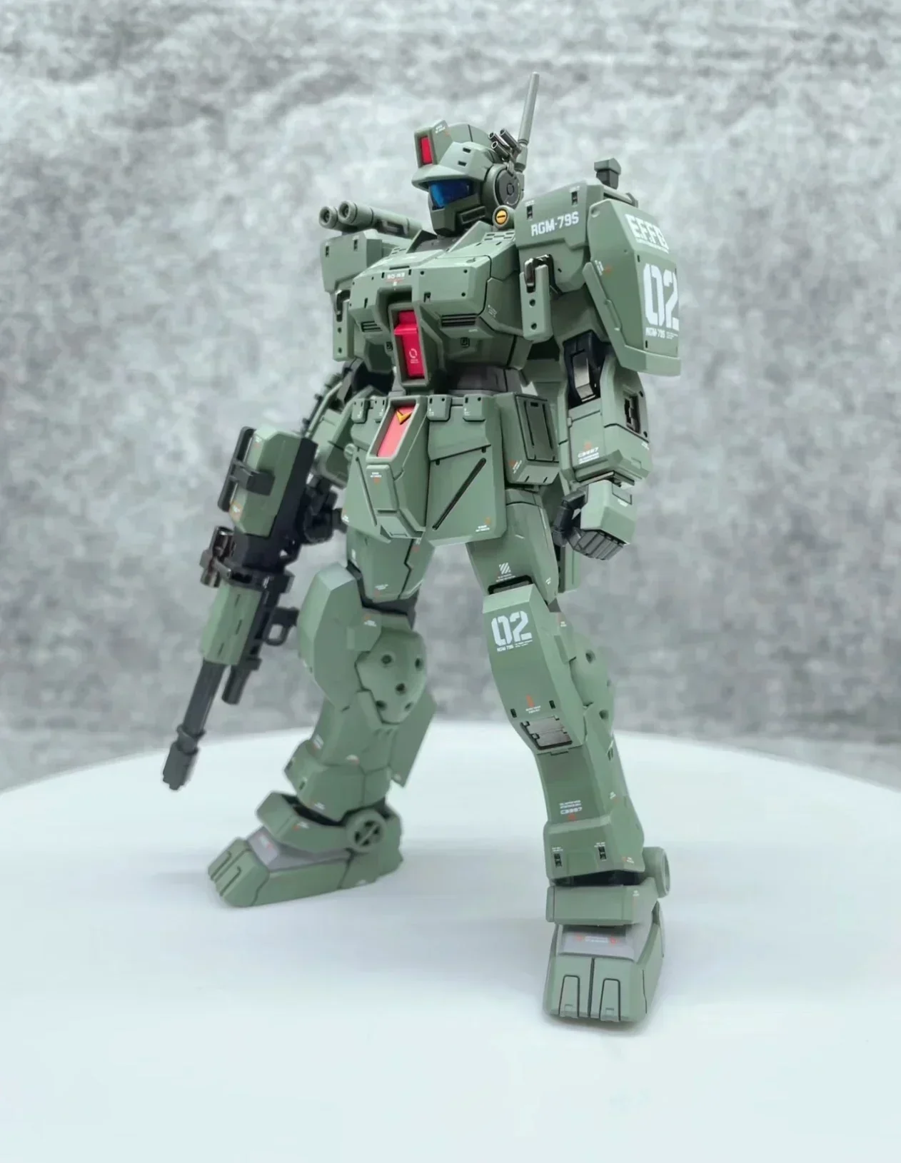 Figura de acción Gm Spartan Xfs Hg 1/144, Kit de modelos de montaje, Robot de colección de Rgm-79s, modelo de plástico fiugrina, muñeca de Hobby, regalos de juguete