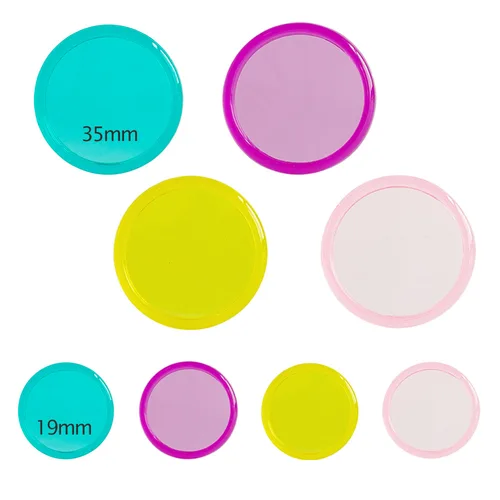 12 Uds. Discos de agujero de seta para el pecho, carpeta de 35mm, hebilla de encuadernación de botones de hojas sueltas, anillos de planificación de setas, discos de planificación encuadernados