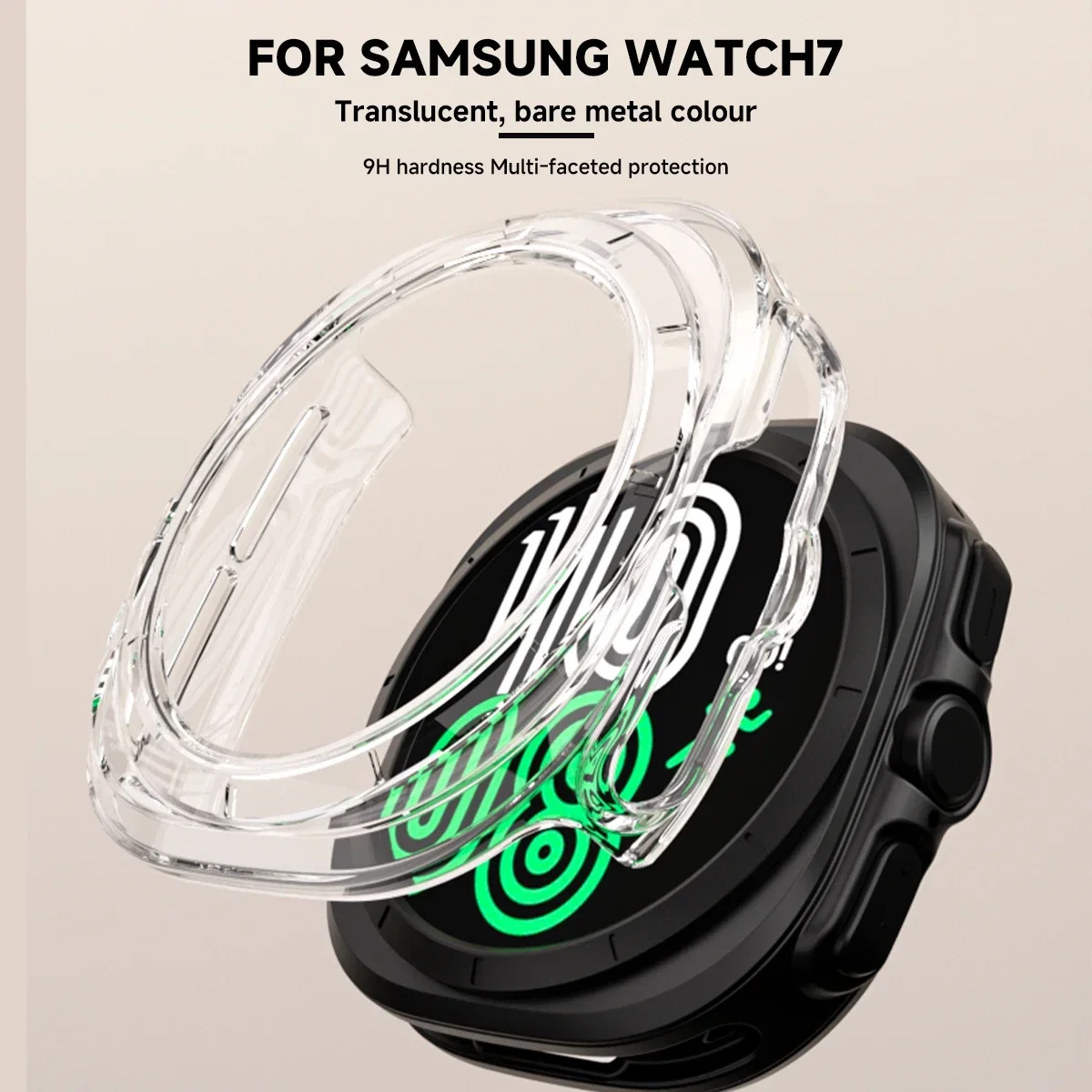 Smart Watch Frame Protective Case, Shell Protector para Samsung Galaxy Watch 7, PC Protect, Ultra 40mm, 44mm, 47mm