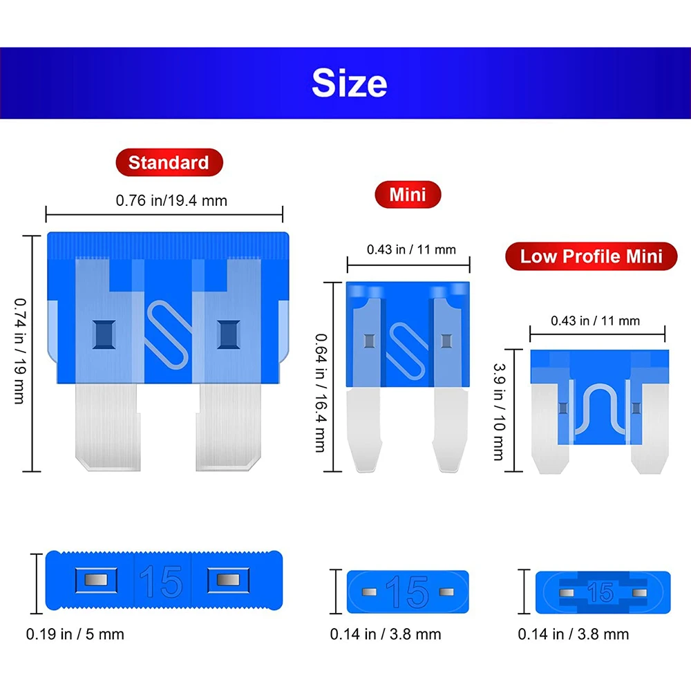 142PCS/240PCS/280PCS/341PCS Multi-Specification Car Fuse Set for Automotive Electricians And Electrical Use