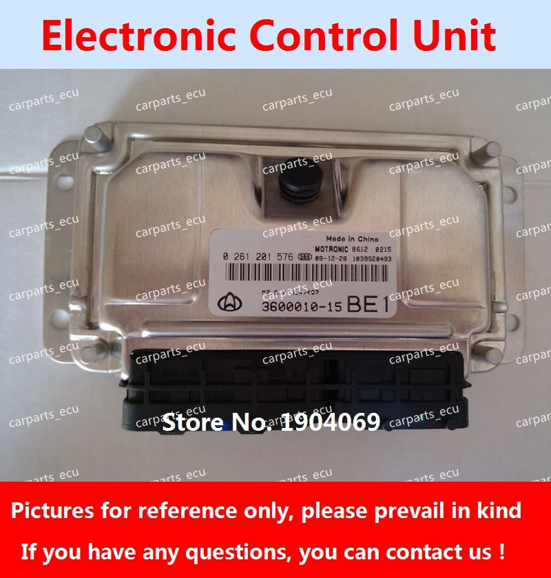 

0261B02076 3600010-12 Engine Computer Board M797 ECU 0261201576 3600010-15 JL474Q Engine Control Module Fit for Changan
