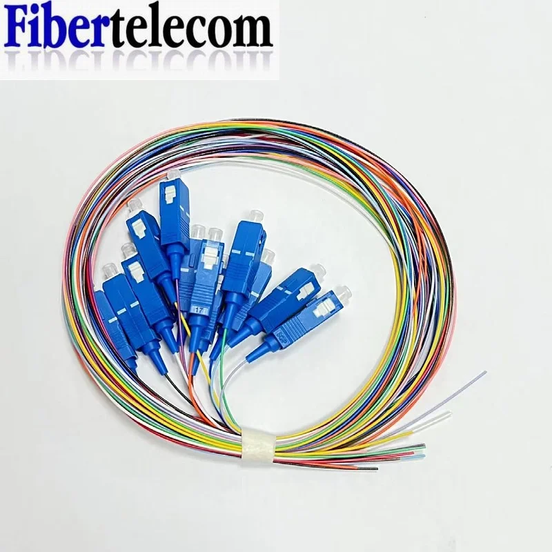 SC UPC/APC 12 Bundles Fiber Jumper Connector Sc Square Head Pigtail Fiber Jumper, PC Monitor Lead Cable Cord, High Speed Data