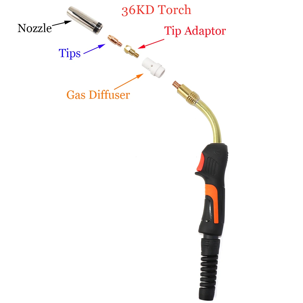 Gas Nozzle for EU Style 24KD 36KD 15AK 14AK MIG Welding Torch MAG Welder