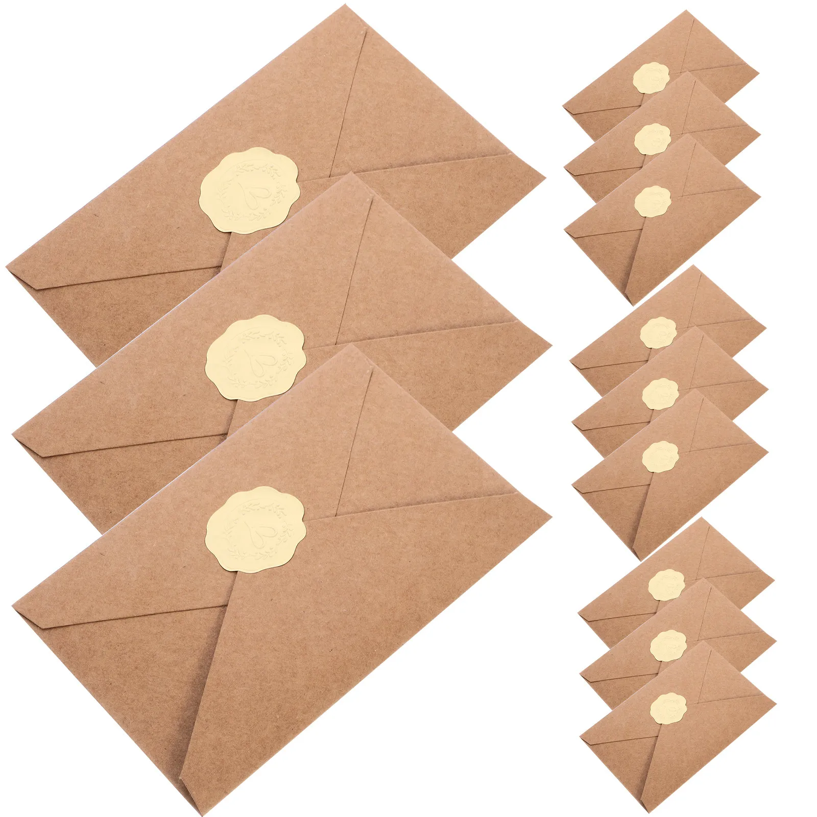 

Набор элегантных бумажных конвертов для приглашений в винтажном стиле: для свадьбы, дня рождения, праздника, банкета, девичника, бэби-шауэра