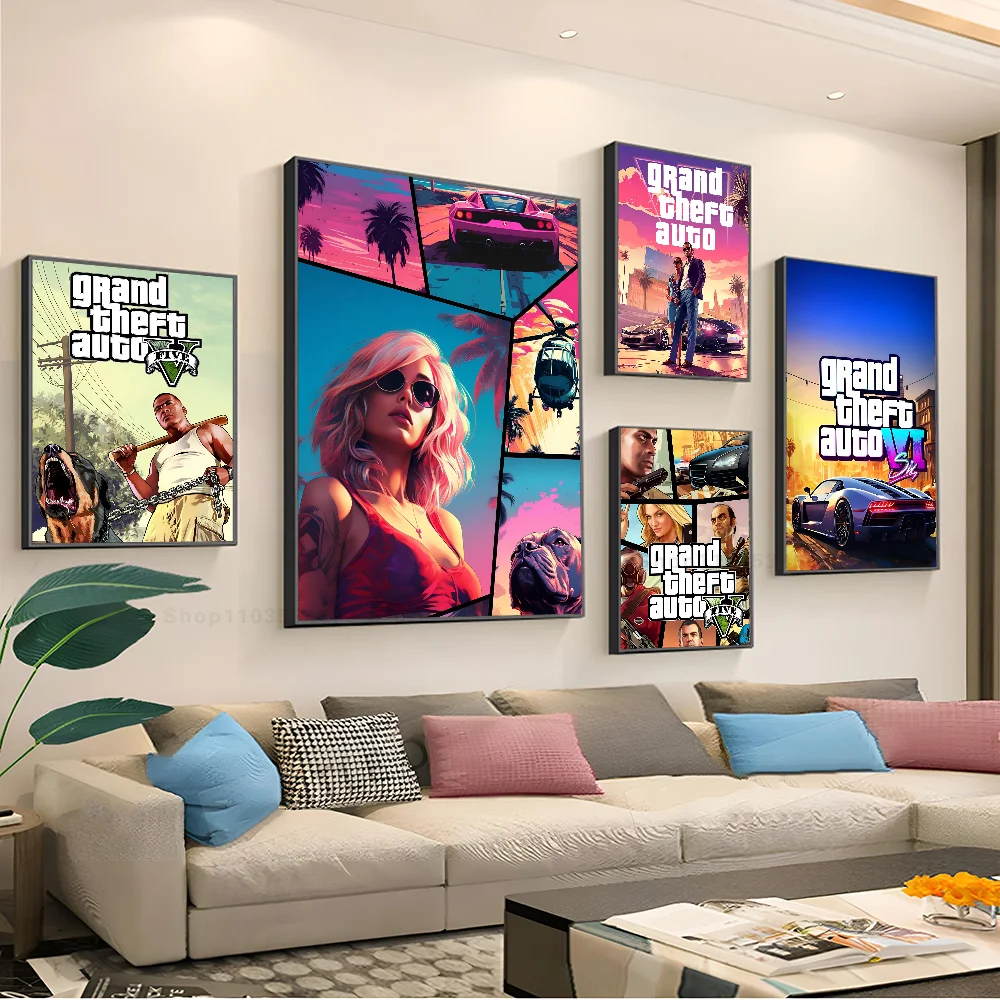 

Gta Poster Paper Print Home Living Room Bedroom Entrance Bar Restaurant Cafe Art Painting Decoration