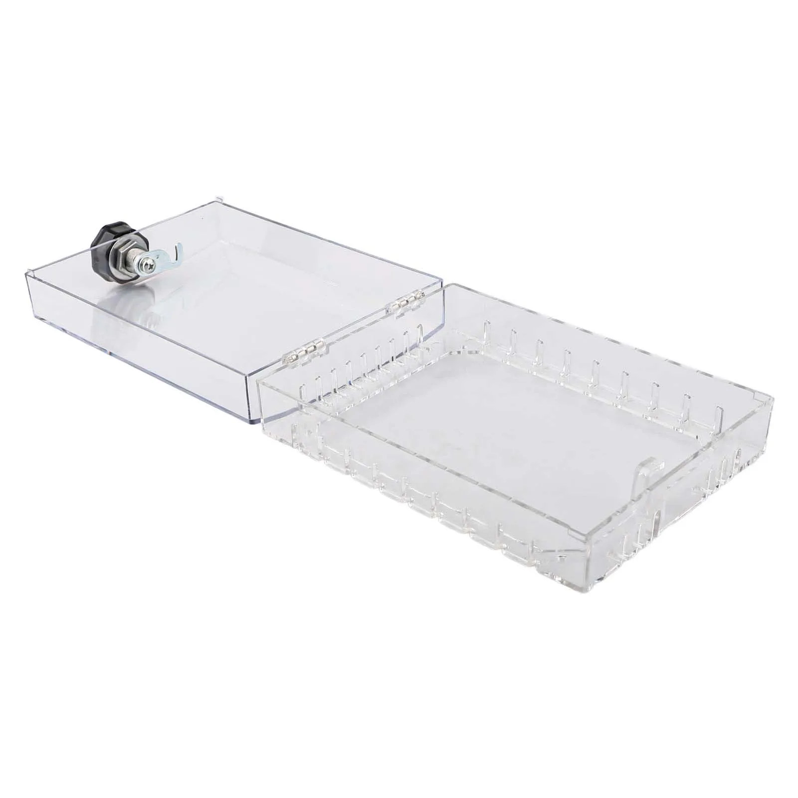 Transparent Thermostat Lock Box 21.5x14.5x6.5cm PC Material With 3 Digit Password Protection For Home Office Heating Cooling