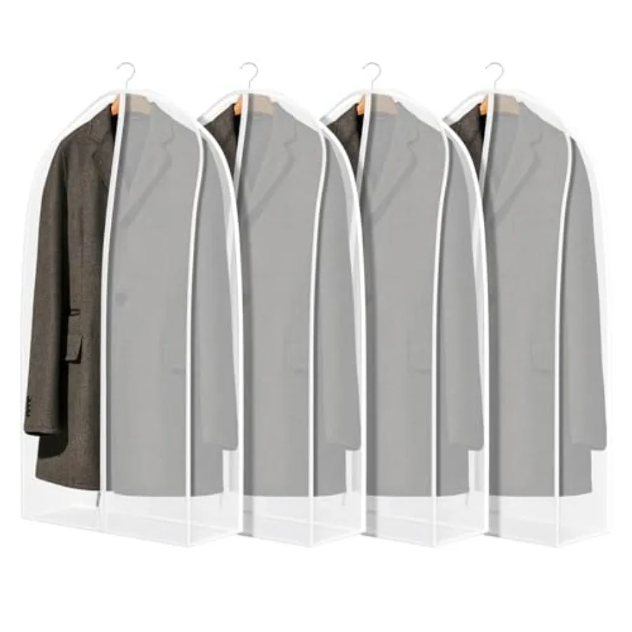 

Breaable Gent Bags for Leaer 40" t Bags for Closet Storage Silky t Dt Covers for Hangins wi 7" Gted Wrinkle Free for Leaer Clo