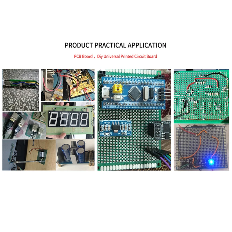 1PCS Prototipo PCB Board Protoboard 5x7cm 6x8cm 10x15cm 10x22cm Single Sided Circuit Board Fai Da Te Breadboard Universale per Arduino