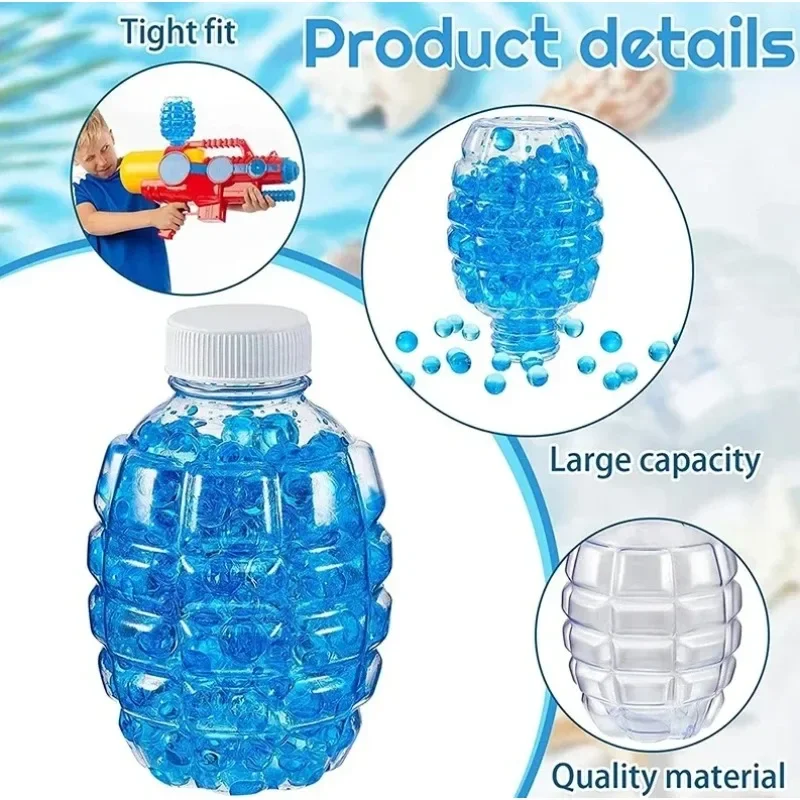 J1/3 conjuntos de contas de garrafa de bolha, recarga de garrafas de plástico, tubos de ensaio, recipientes de medicamentos, frascos de amostra, abs, pe líquido