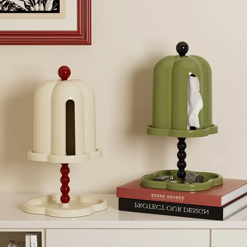 

Многофункциональная коробка для салфеток в стиле ретро для дома, гостиной, пластиковая креативная бумажная коробка, настольные украшения, салфетки, бумажная коробка, трубка ZG410