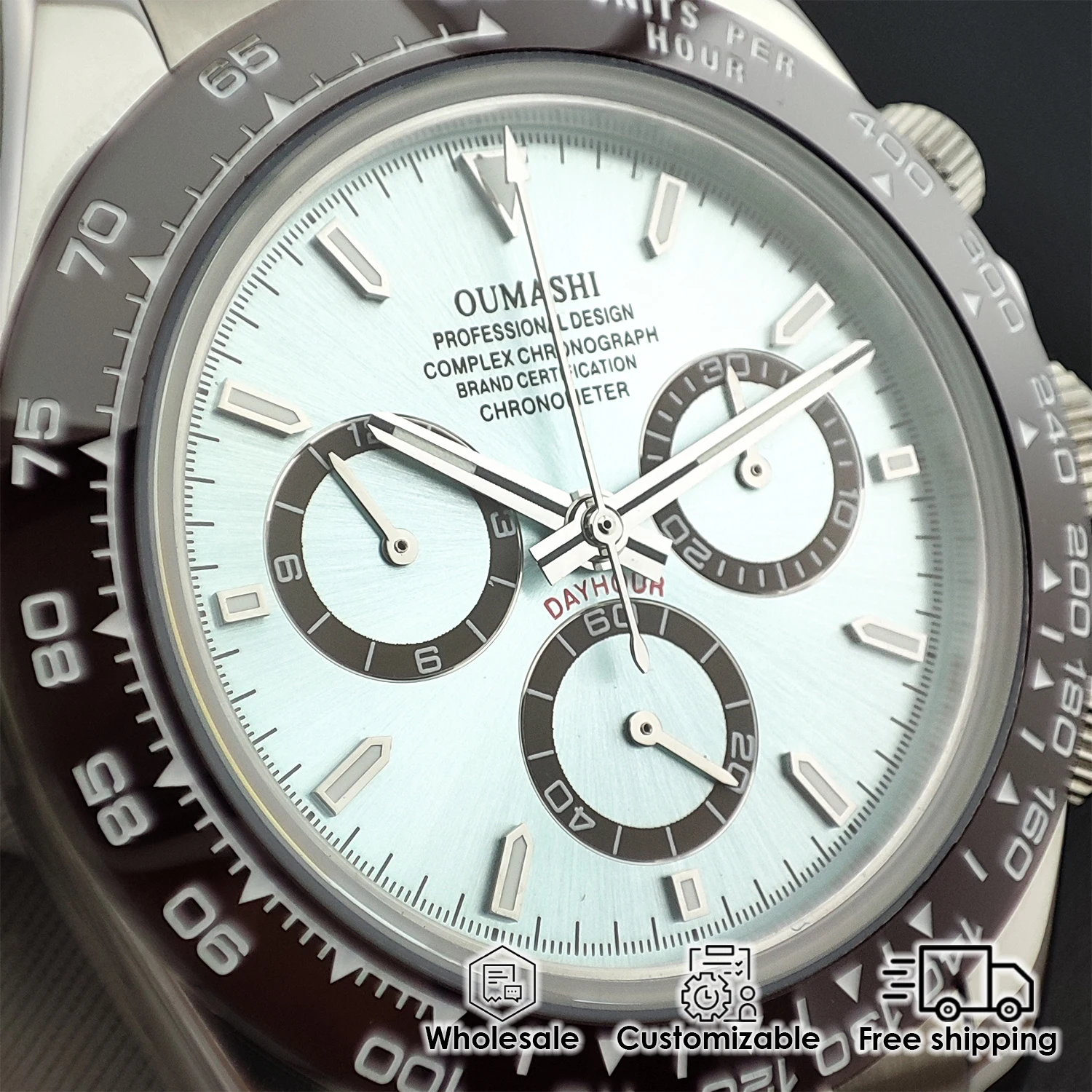 ساعات فاخرة للرجال ساعة كرونوغراف أوتوماتيكية مضيئة موضة الأعمال مقاوم للماء للتخصيص 4613 حركة 4130 ساعة