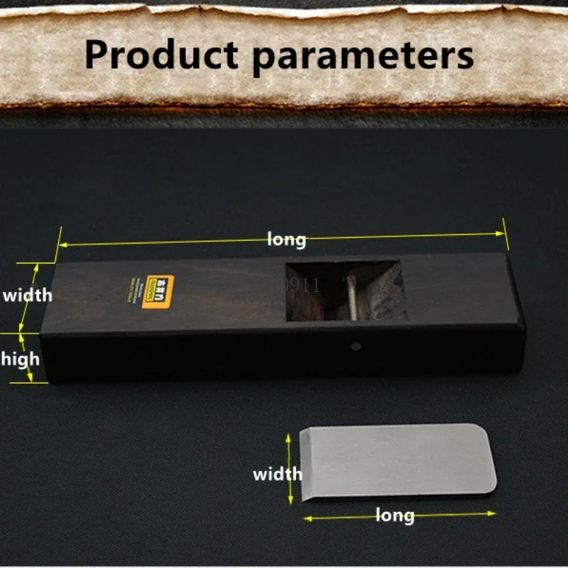 : Pialla in legno in stile giapponese Pialla in legno con pozzo quadrato Pialla a tirare Strumento per la lavorazione del legno Pialla in ebano da tavolo Strumenti per l'aereo giapponese