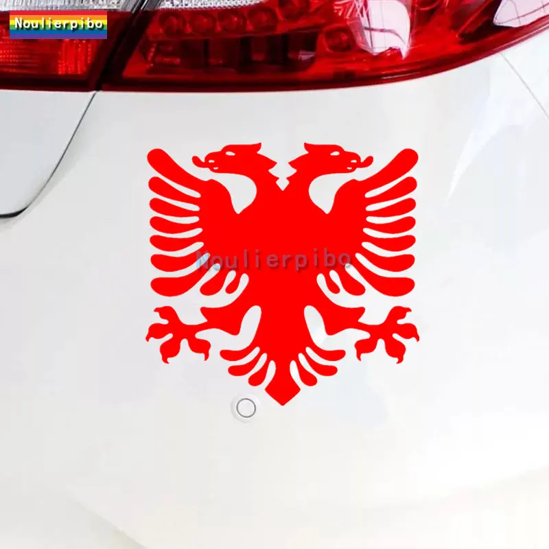Beautiful Decals Albania Flag Eagle Car Stickers Waterproof Car Rear Bumper Windows Motorcycle Helmet Vinyl Die Cut Decals
