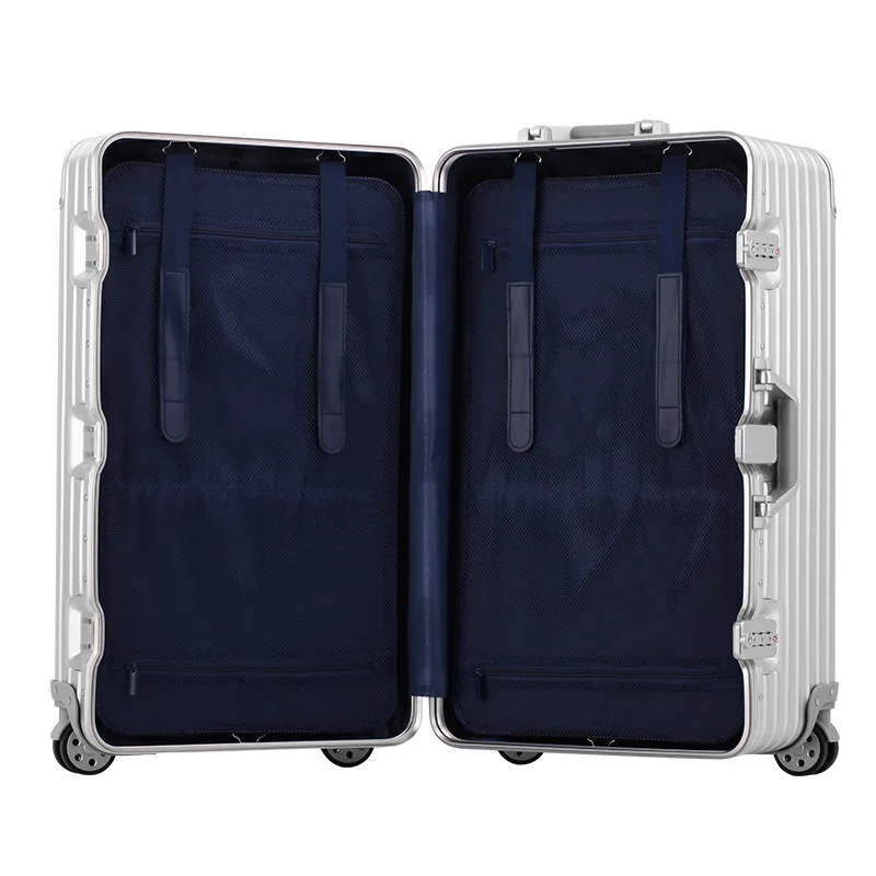 PC Thickened Aluminum Frame Luggage Universal Suitcase On Wheel Large Size Luggage High-Capacity 32Inch Plastic Material