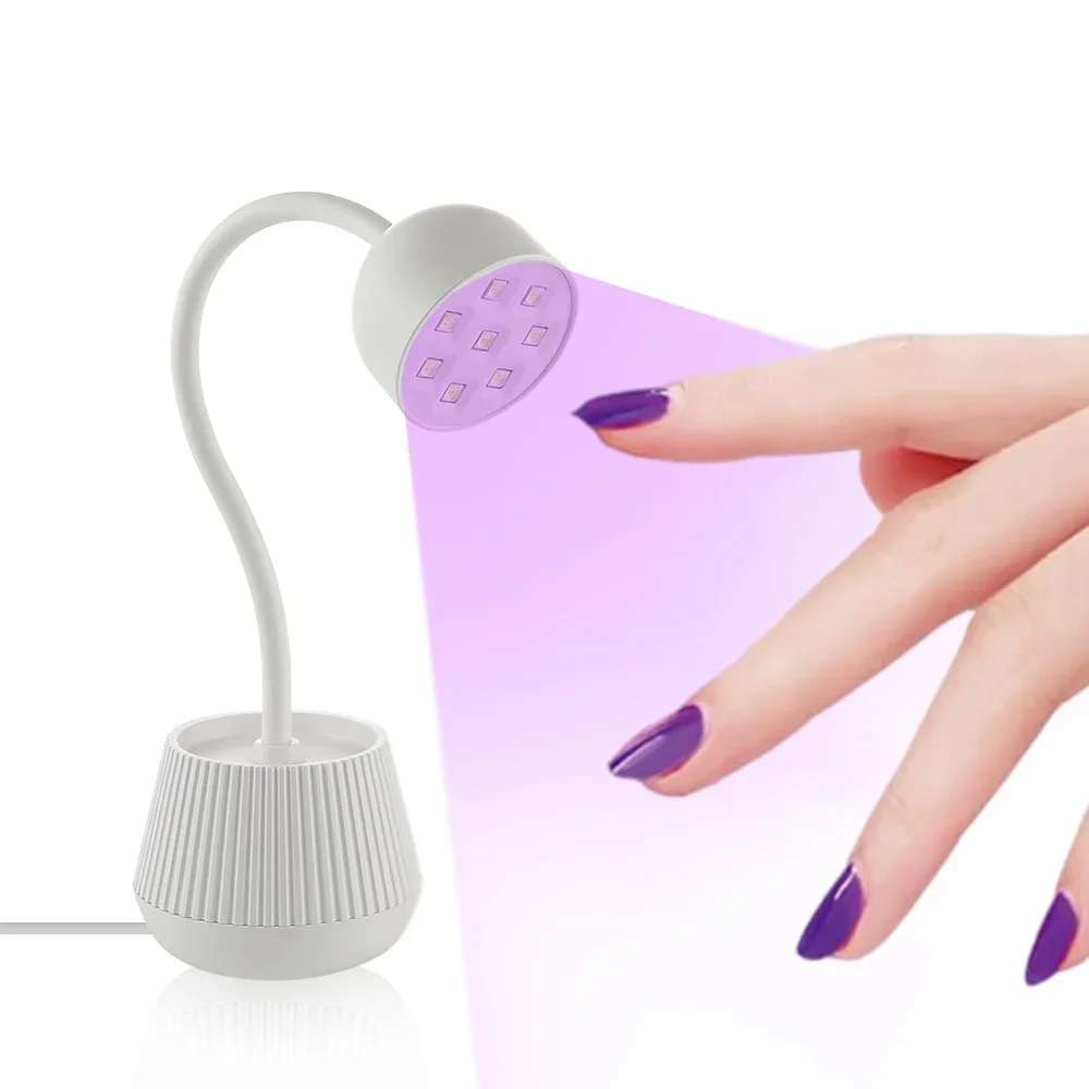 Mini Nagel lampe 24w Nagel trockner Falsche Nagel Maniküre Lack kleber schnell trocknende UV-Licht Nagel lampe 360 ° einstellbare Nagel lampe