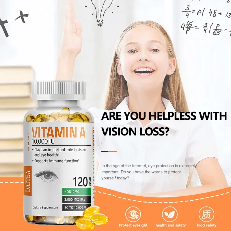 Supplement Vitamin A, Improve Vision, Resist Fatigue, Brighten Eyes, Increase Eye Nutrition, and Improve Clarity