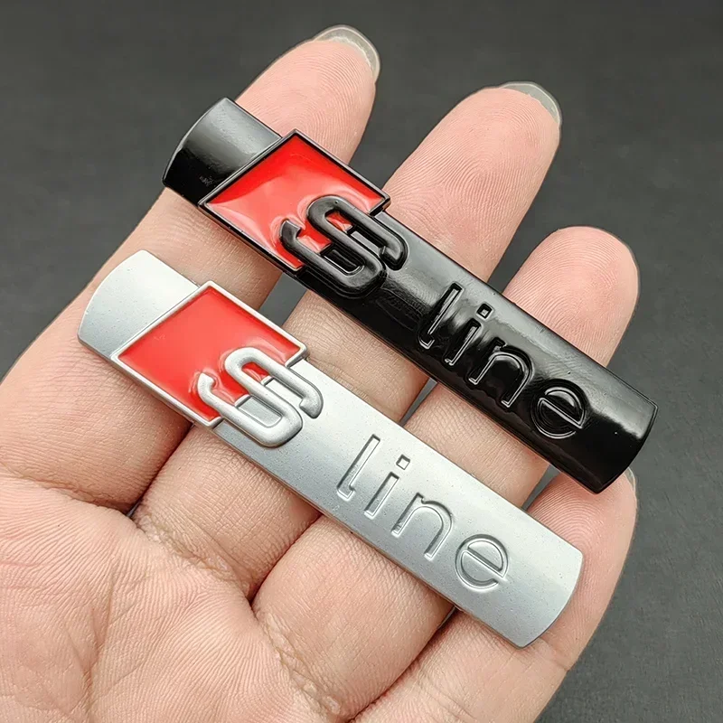 

2pcs 3D Metal Sline Logo S LINE Emblem Car Fender Badge Sticker For Audi A1 A2 A3 A4 A5 A6 A7 Q2 Q3 Q5 Q7 SQ5 RS5 TT Accessories