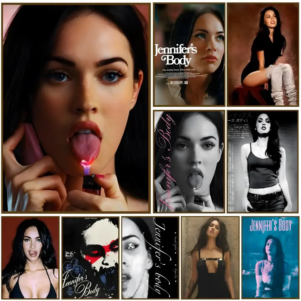 Jennifer Body Poster Self-adhesive Living Room Bedroom Party Bar Decor Moisture-proof Fade-resistant HD