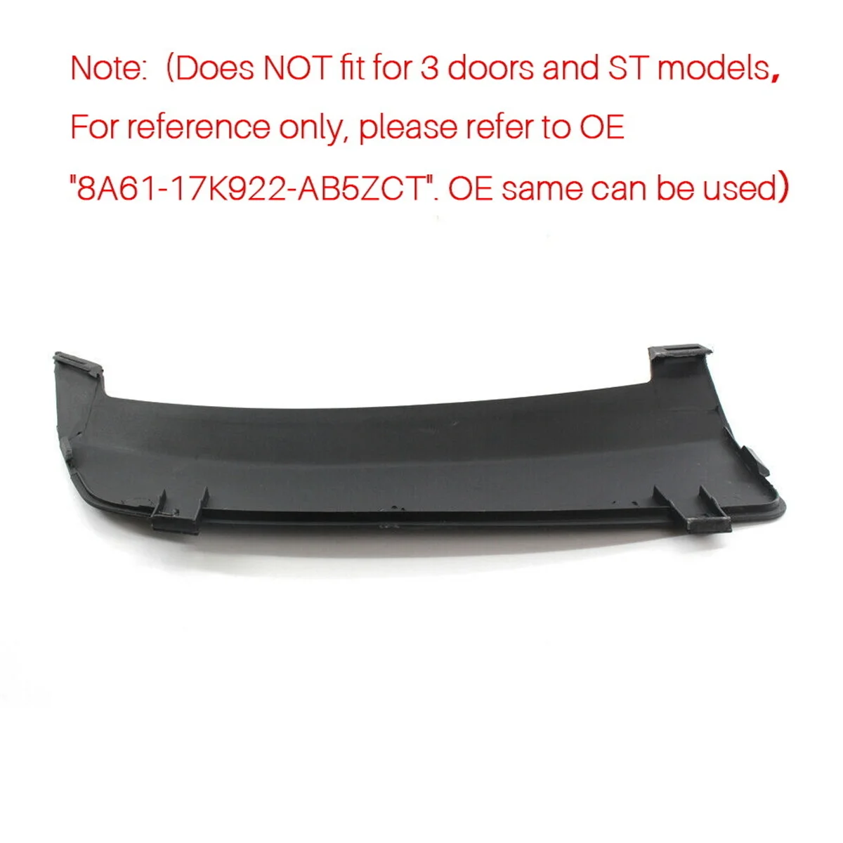 Superior quality For Ford Fiesta MK7 2008-2016 Rear Bumper Tow Towing Eye Hook Cover Cap 8A61-17K922-AB5ZCT Ingenious