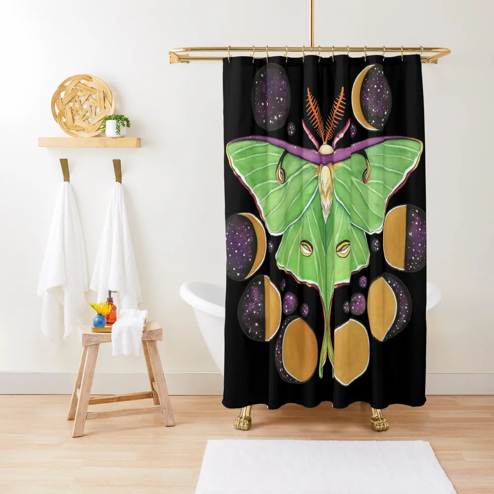 Lunar Moth Shower Curtain Bathroom And Shower For Shower Curtain