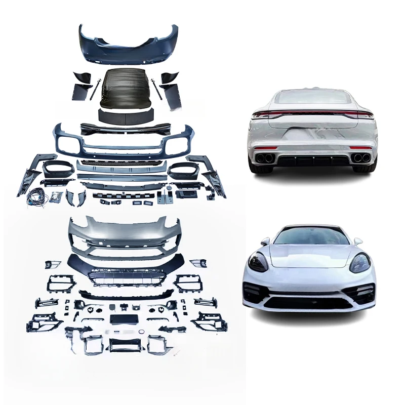 High Quality Body Kit Front Rear Bumper Taillights Spoiler Upgrade For Porsche Panamera 970 970.1 970.2 To 971 Modification Part