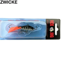 1PCS 63mm/15g Winter Ice Fishing Hook Road Runner Dummy Bait 5 Colours Slant Eye Balance Metal Dummy Mini Leader Fish