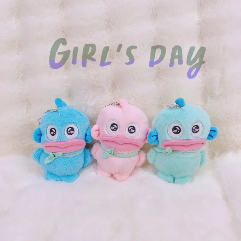 Anime Pingente Chaveiro para Crianças, Brinquedos De Pelúcia Sanrio, Boneca Hangydon, Plushie Chaveiros, Presentes de Aniversário Kawaii, Brinquedo Bonito para Meninas