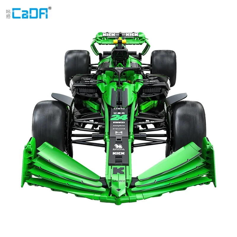 Cada 1:8 MOC Sauber F1 Team C44 Formula-1 F1 سيارة سباق رقم 24 سيارة رياضية اللبنات مدينة ركلة سيارة الطوب اللعب هدية