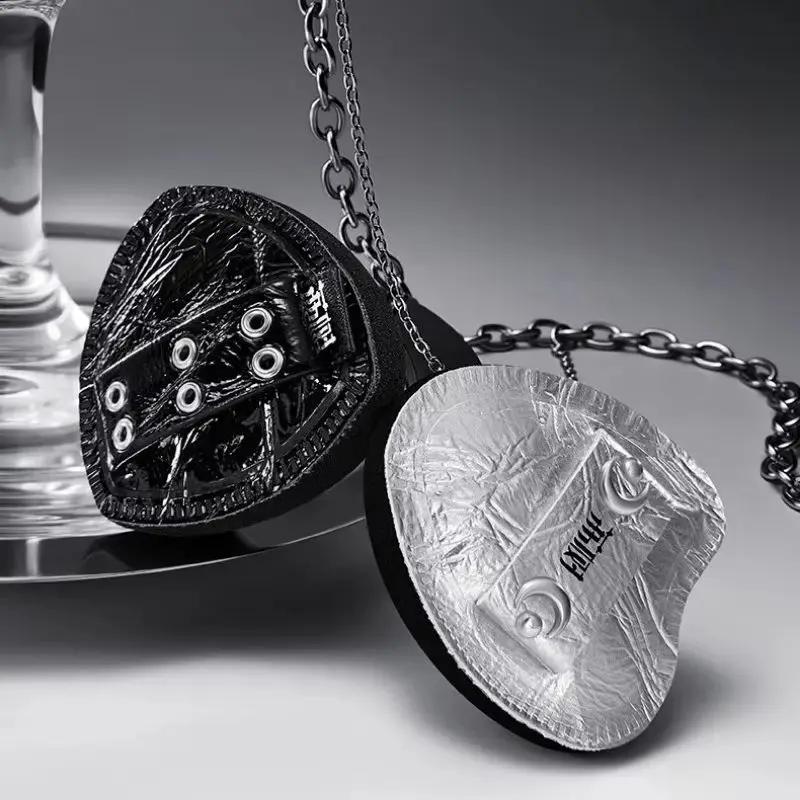 2 قطعة/المجموعة Lishu Punk طقم بودرة مكياج أسود فضي