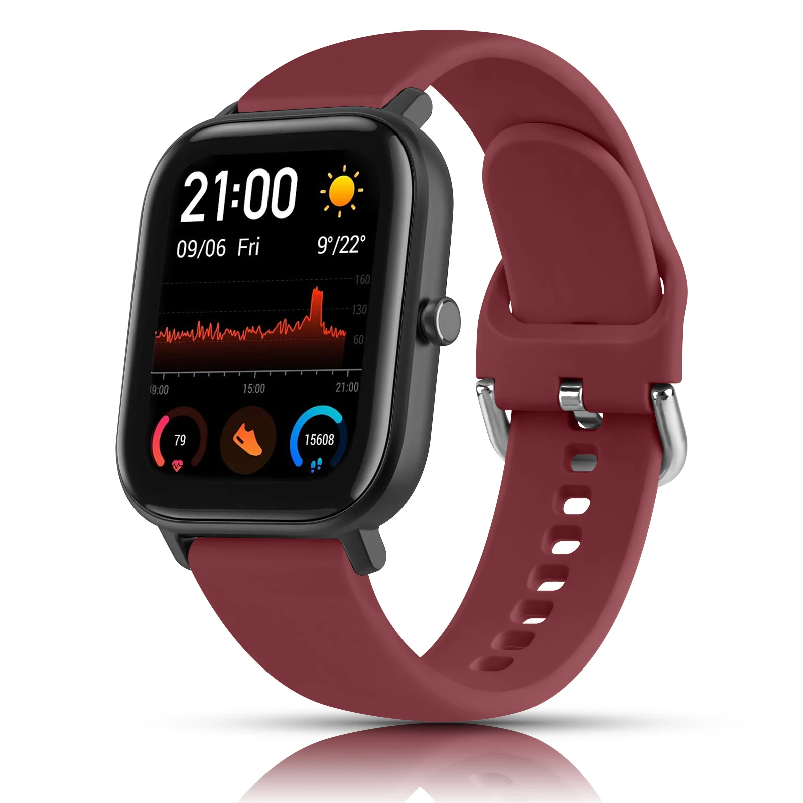 حزام ل Amazfit GTS 2 فرقة صغيرة سيليكون سوار حزام الساعات ل Amazfit GTS 3 حزام ل Amazfit Bip Lite/Bip 1S/Bip 2/GTR 42 مللي متر